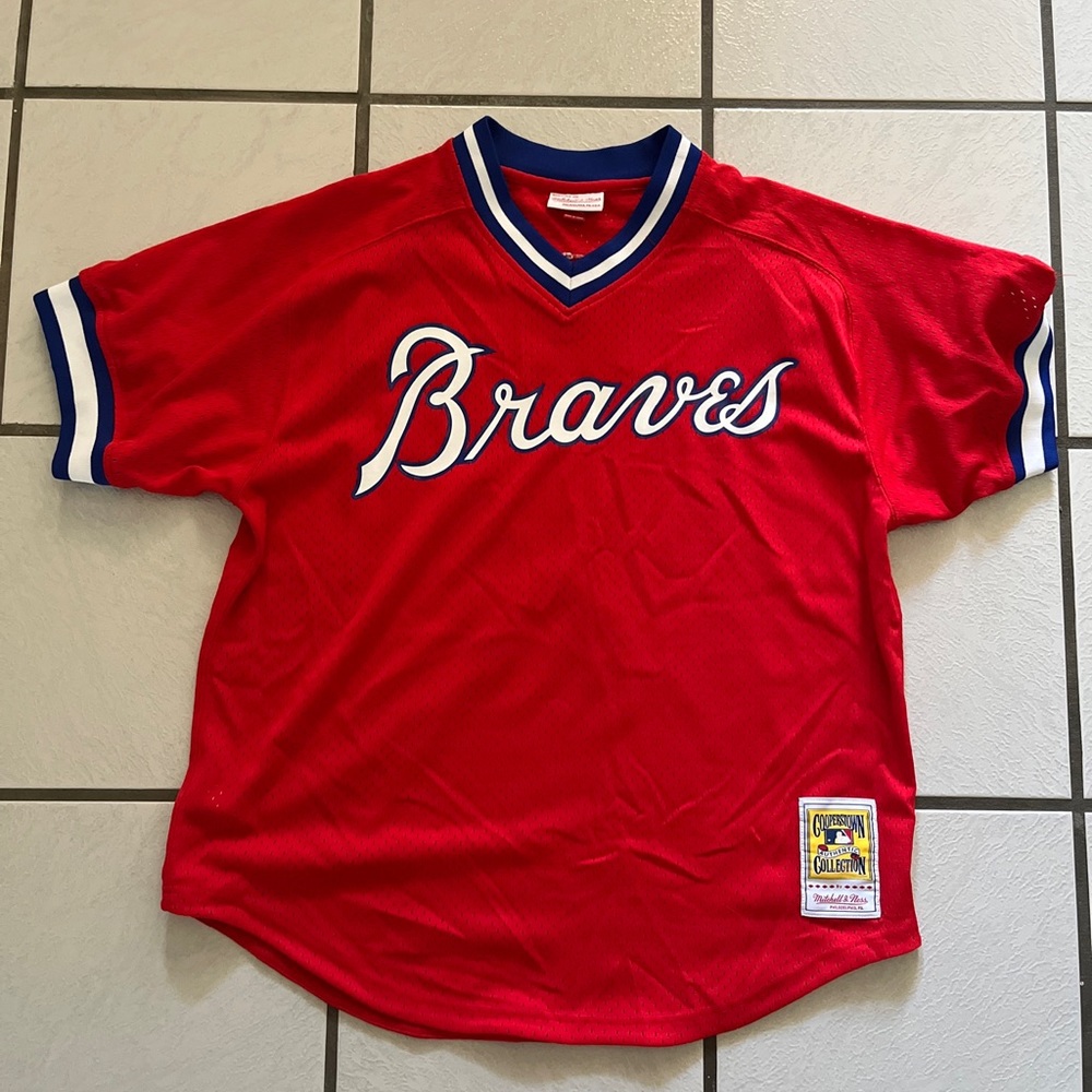 Mitchell & Ness Atlanta Braves Dale Murphy 1980 Mesh Jersey in Red XL